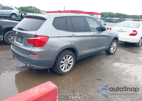 2013 BMW X3 xDrive28I из США, поврежденный, VIN 5UXWX9C54DL874243
